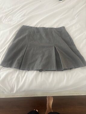Abercrombie & Fitch Gray Pleated Mini Skort/ skirt